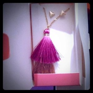 Lily sky designs tassel necklace